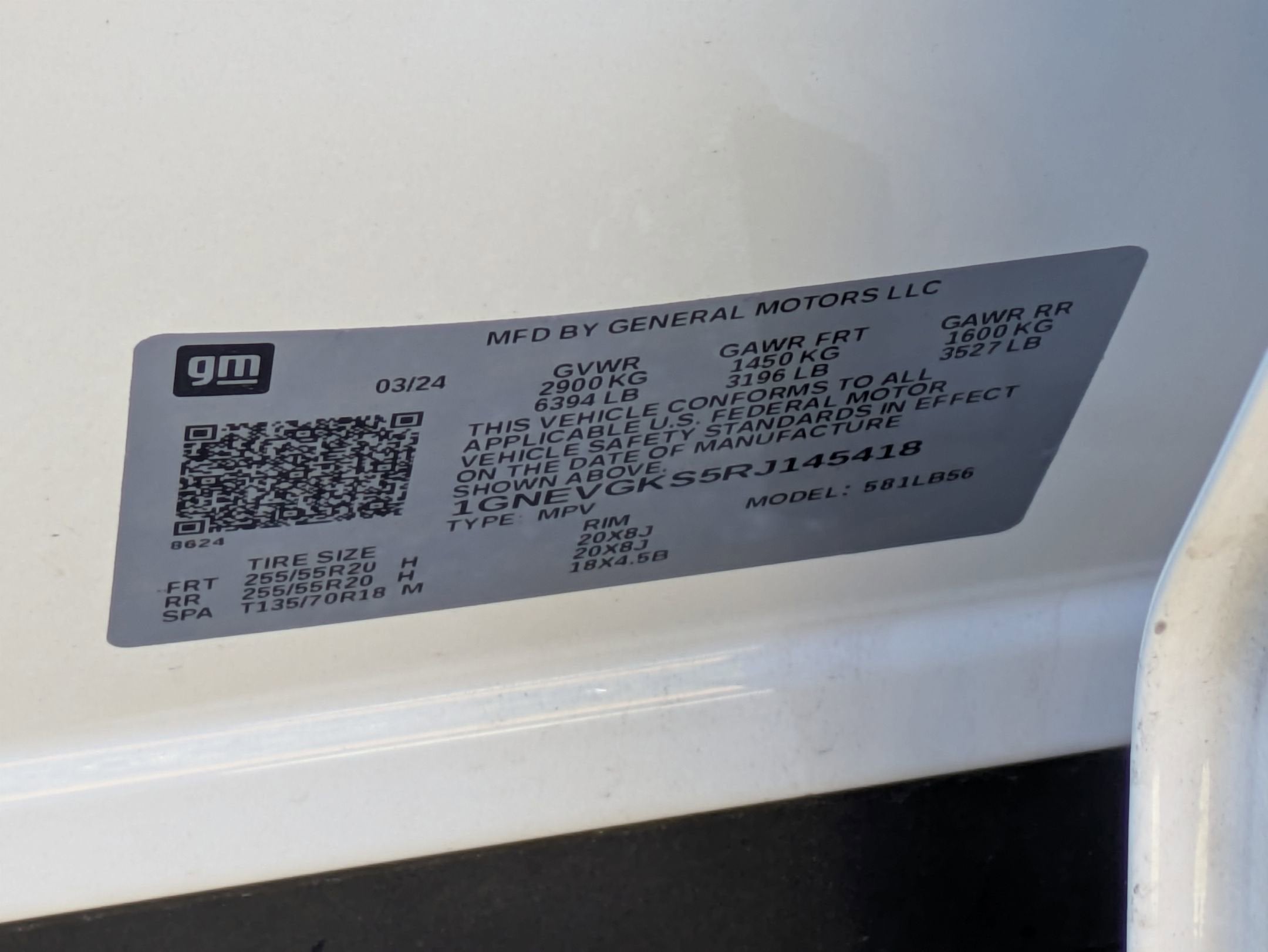 2024 Chevrolet Traverse AWD LT