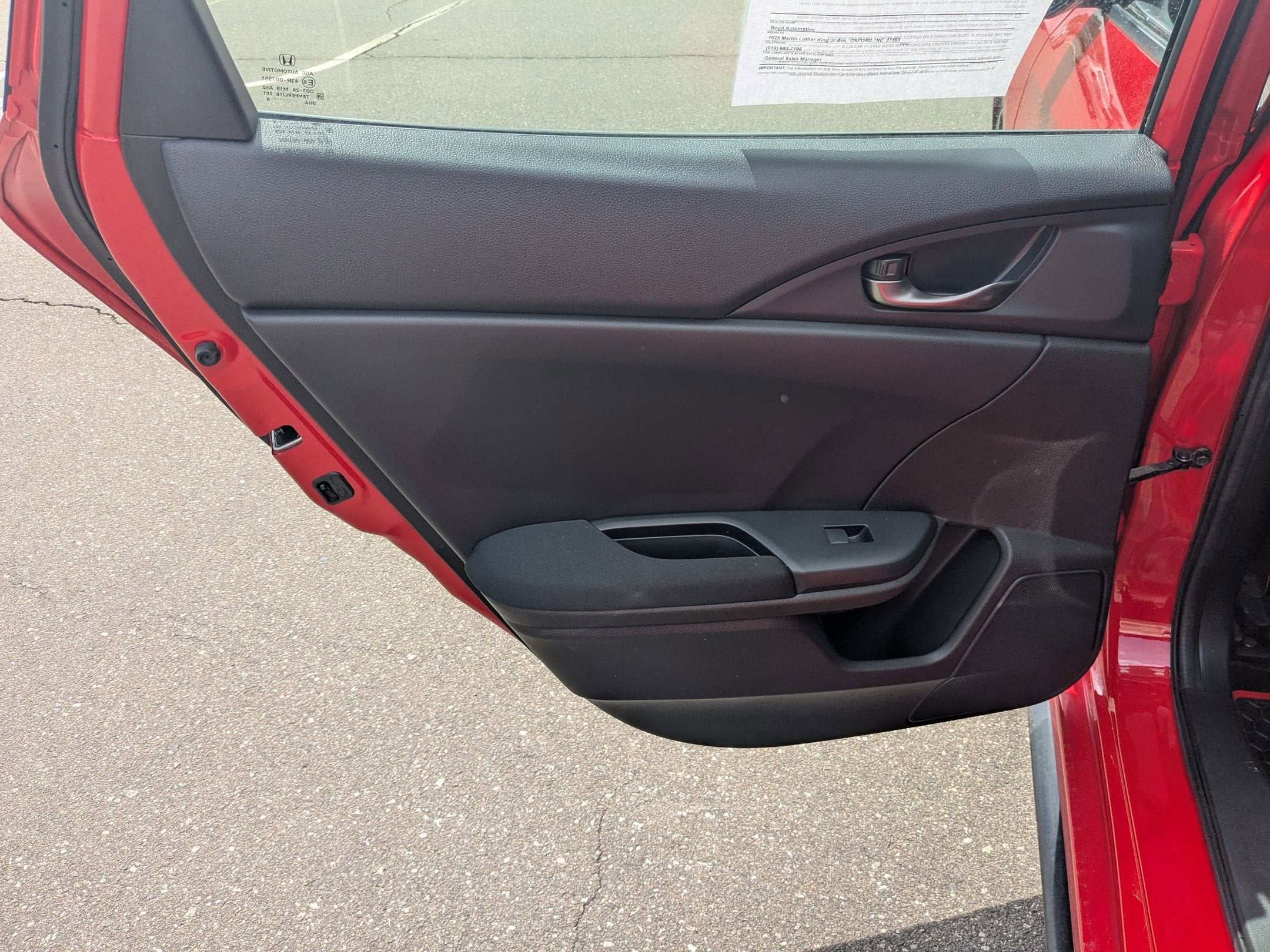 2019 Honda Civic Hatchback Sport