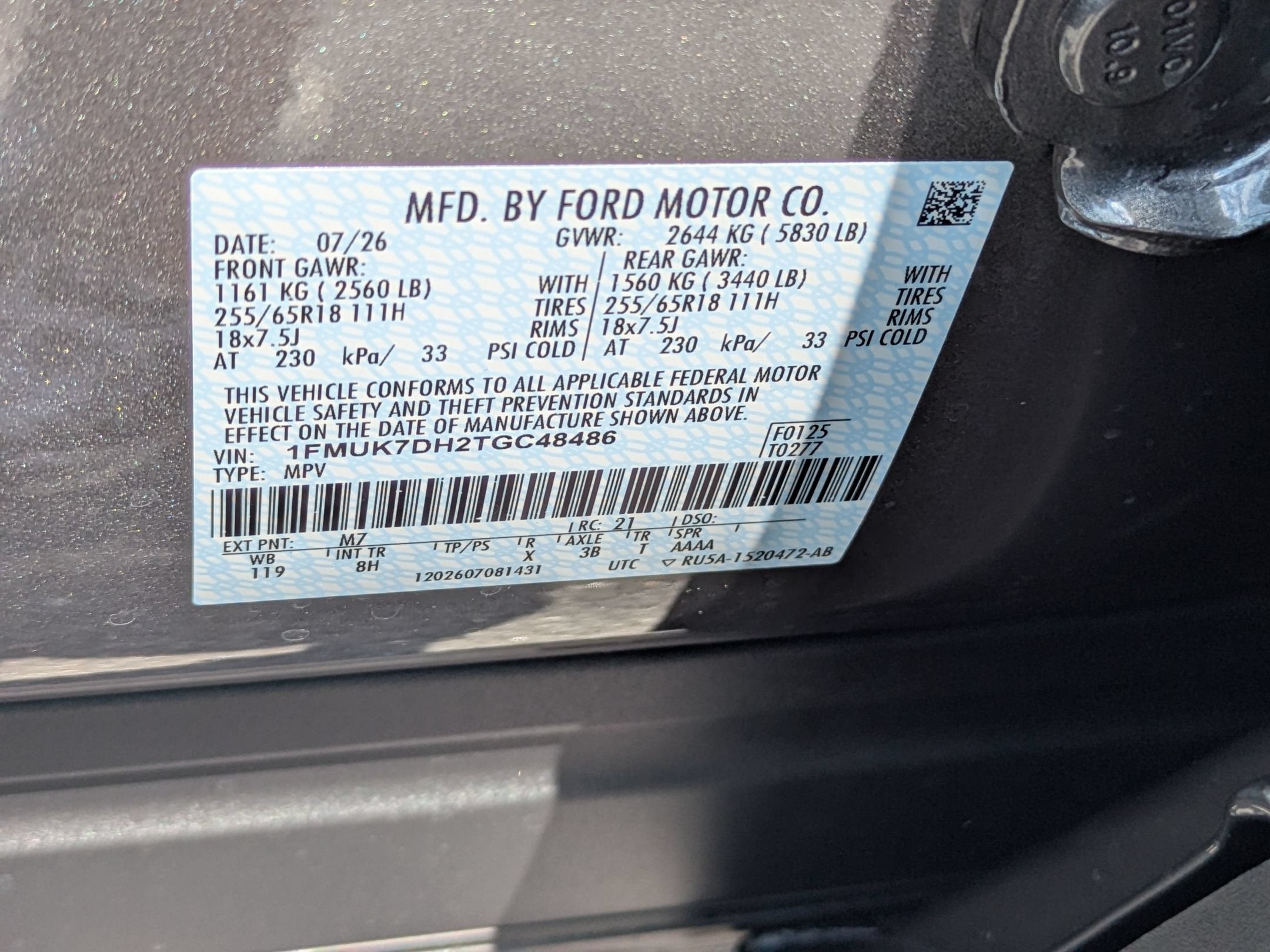 2026 Ford Explorer Active w/100A Pkg