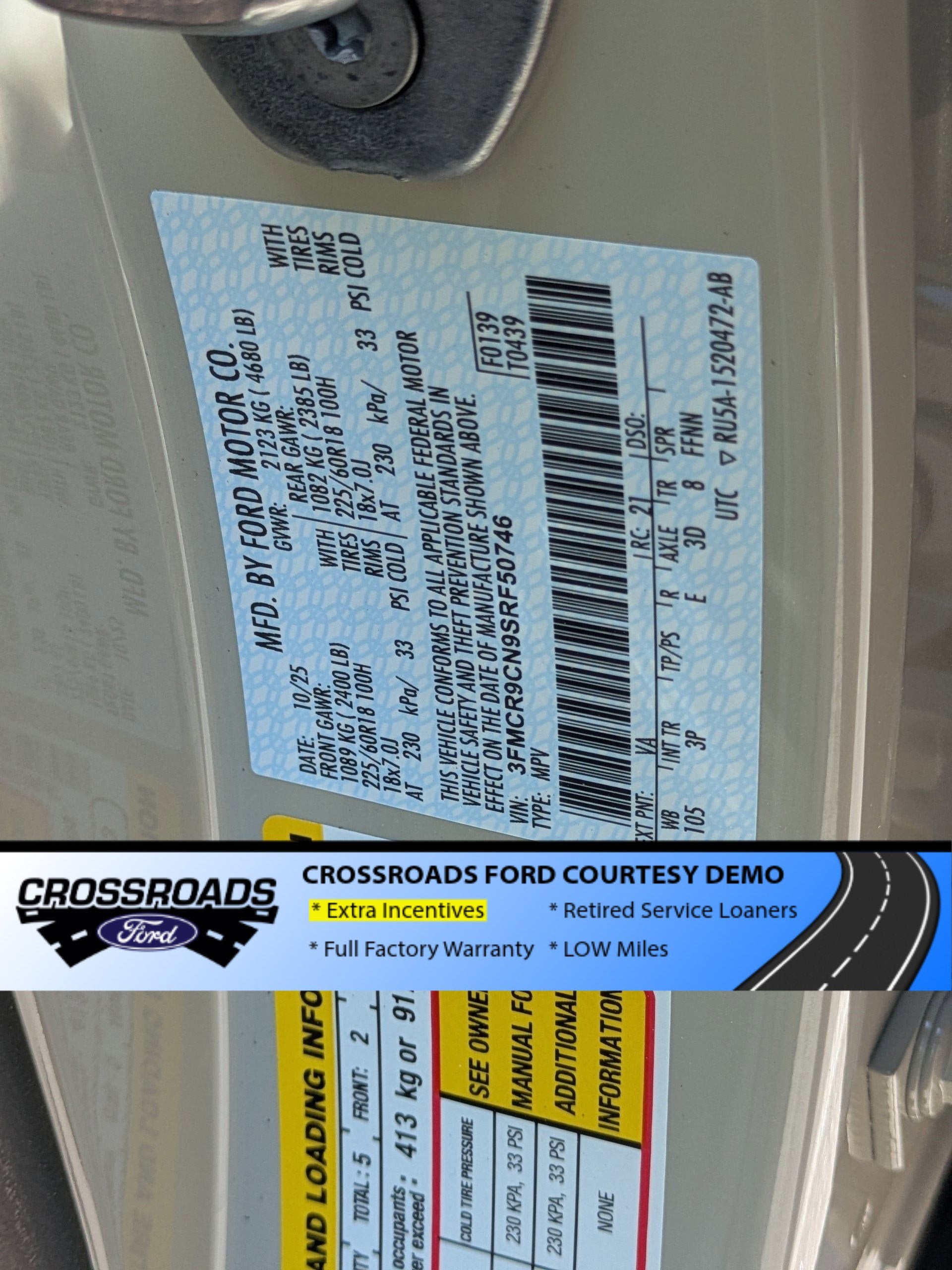 2025 Ford Bronco Sport Outer Banks - Crossroads Courtesy Demo