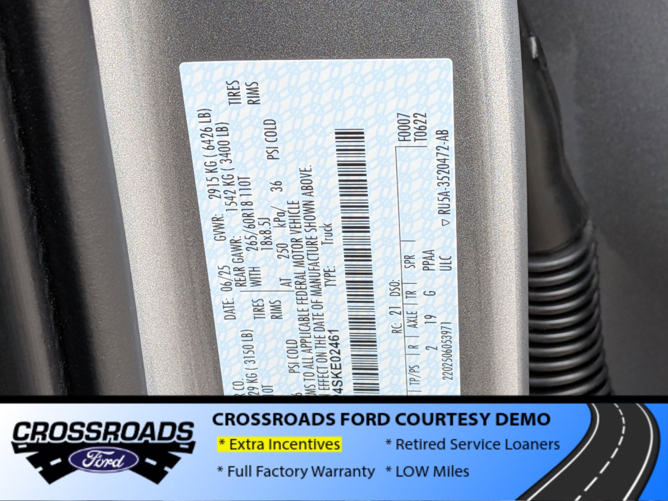 2025 Ford F-150 STX - Crossroads Courtesy Demo