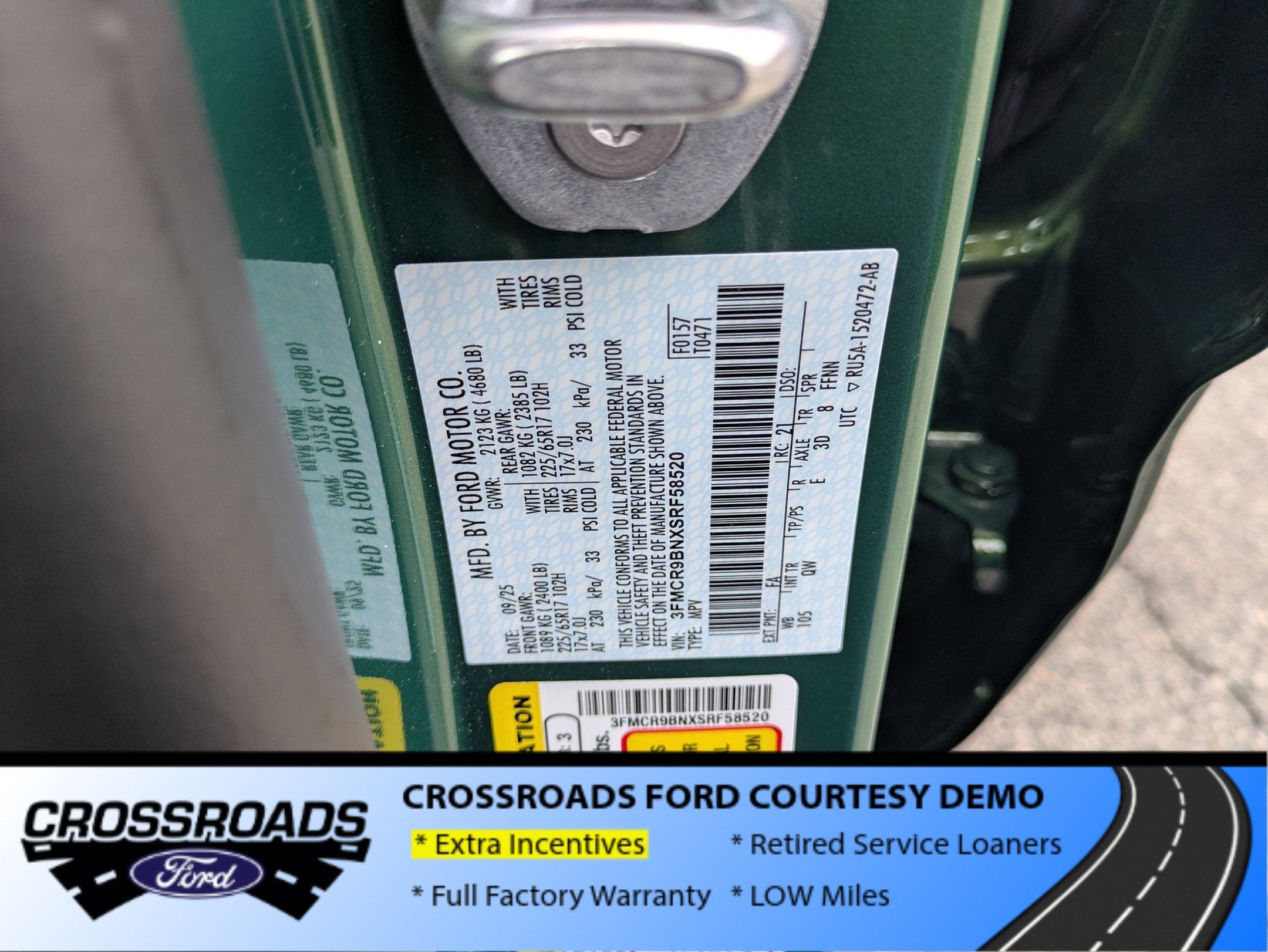 2025 Ford Bronco Sport Big Bend - Crossroads Courtesy Demo