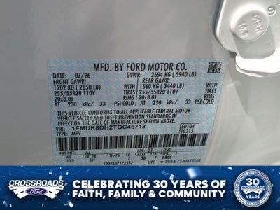 2026 Ford Explorer Active w/200A Pkg