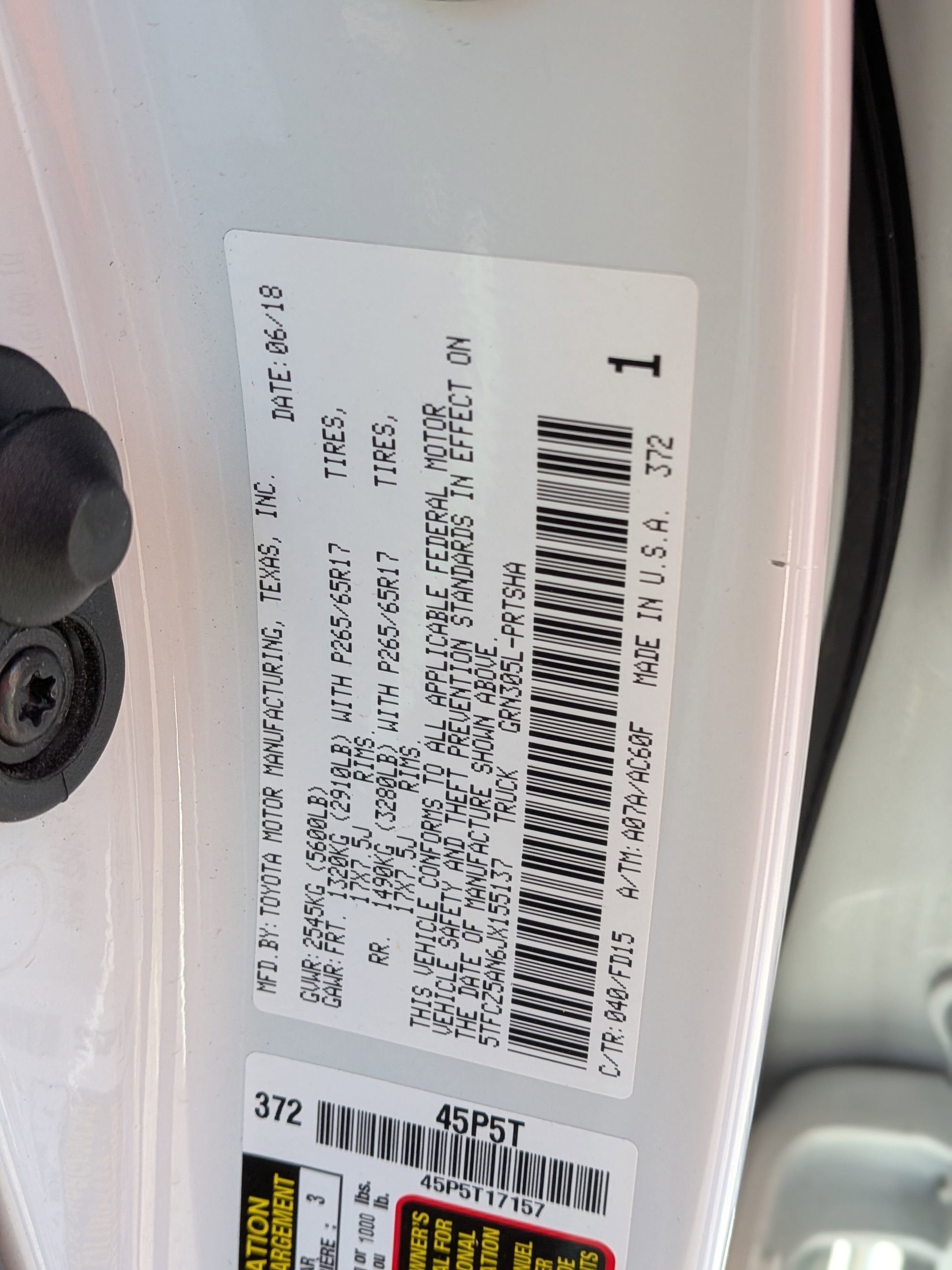 2018 Toyota Tacoma TRD Sport