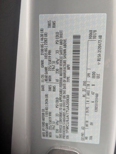 2026 Ford Escape Platinum