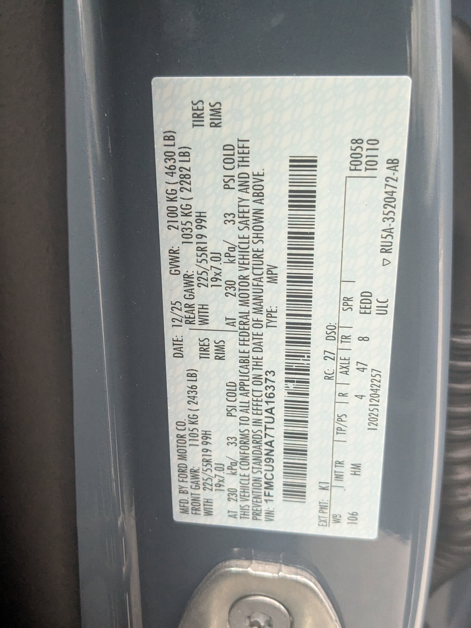 2026 Ford Escape ST-Line Select