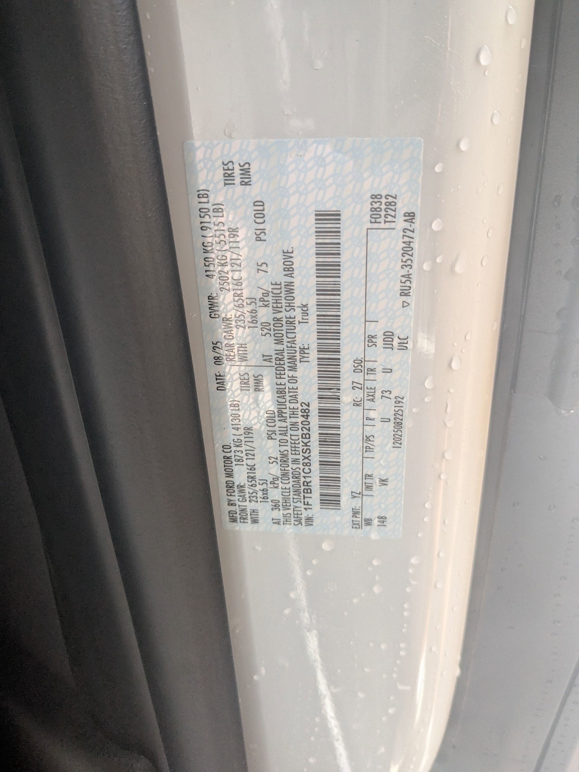 2025 Ford Transit Cargo Van Base