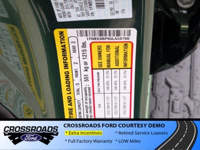 2025 Ford Bronco Outer Banks - Crossroads Courtesy Demo