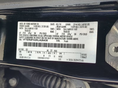 2019 Ford Ranger LARIAT