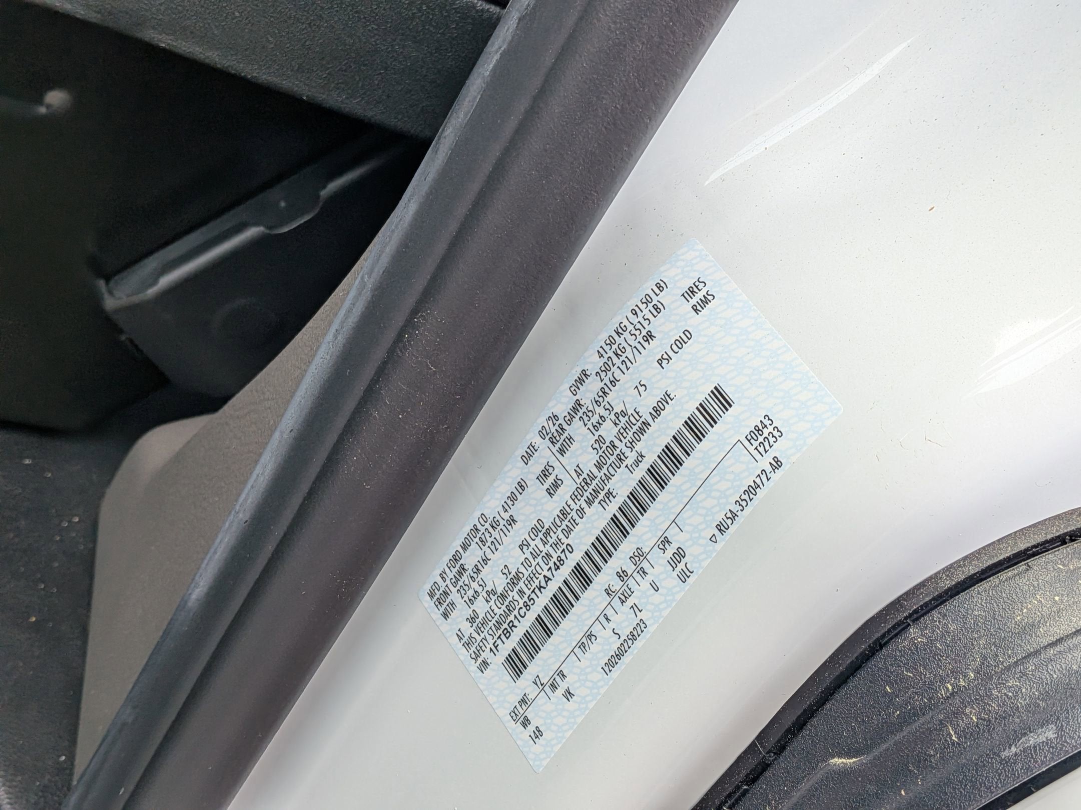 2026 Ford Transit Cargo Van Base