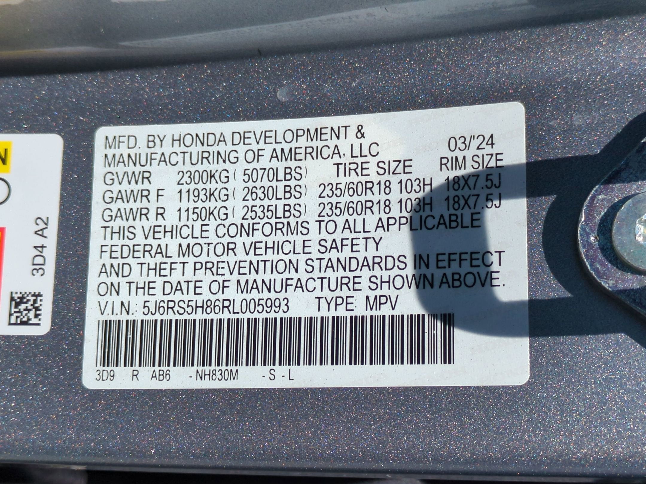 2024 Honda CR-V Hybrid Sport-L