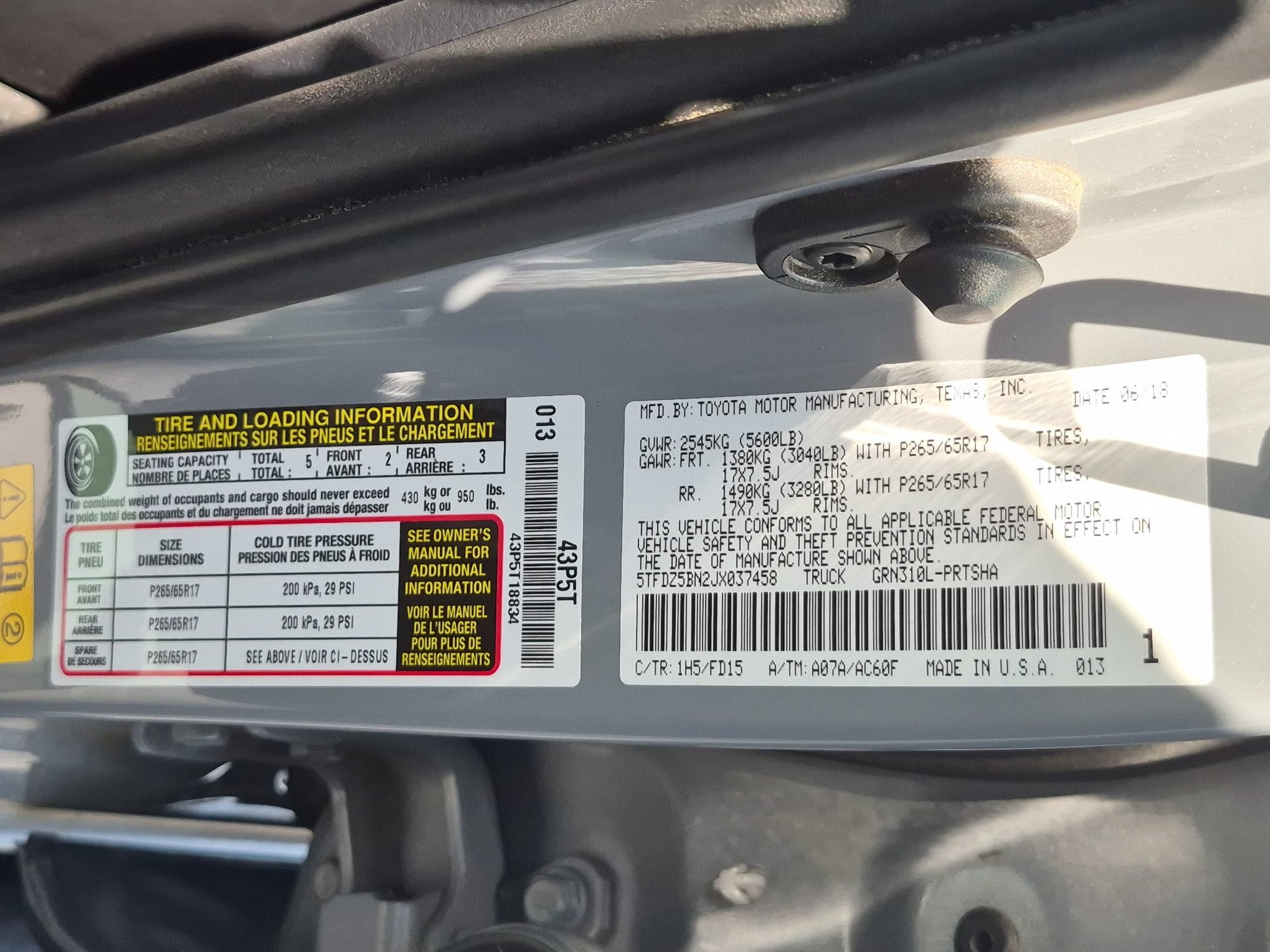 2018 Toyota Tacoma TRD Sport