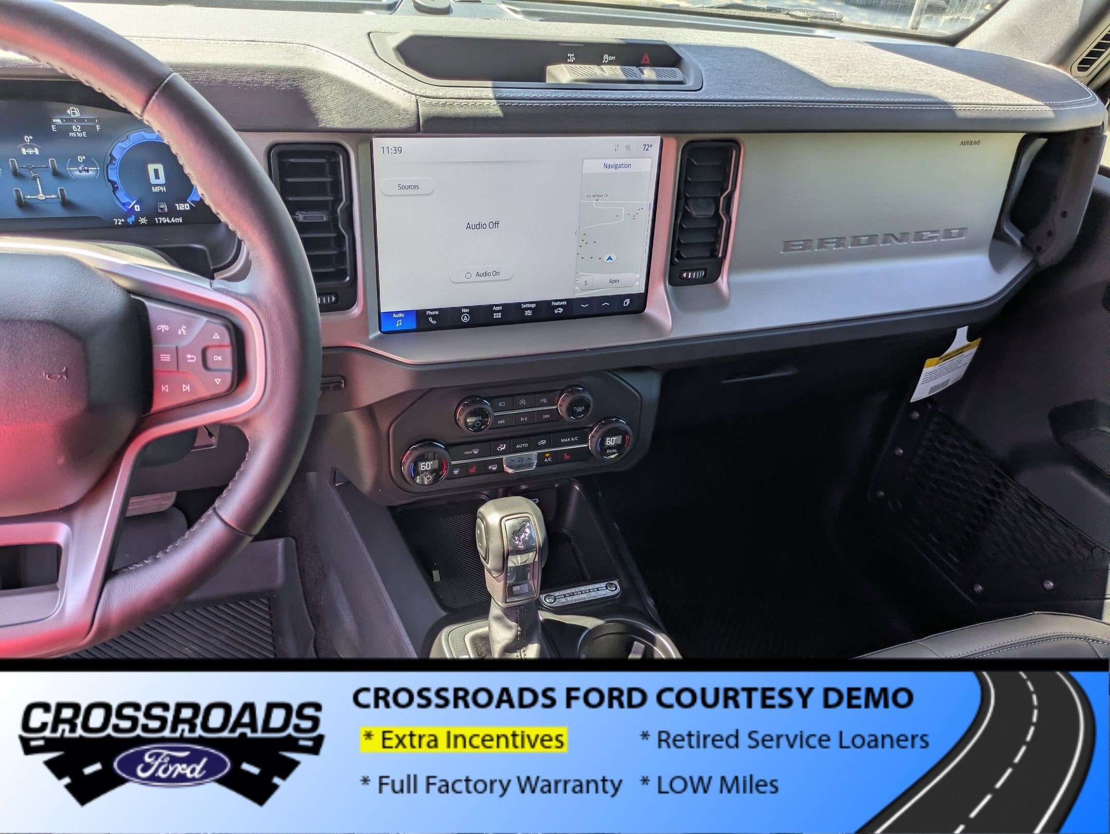 2025 Ford Bronco Outer Banks - Crossroads Courtesy Demo