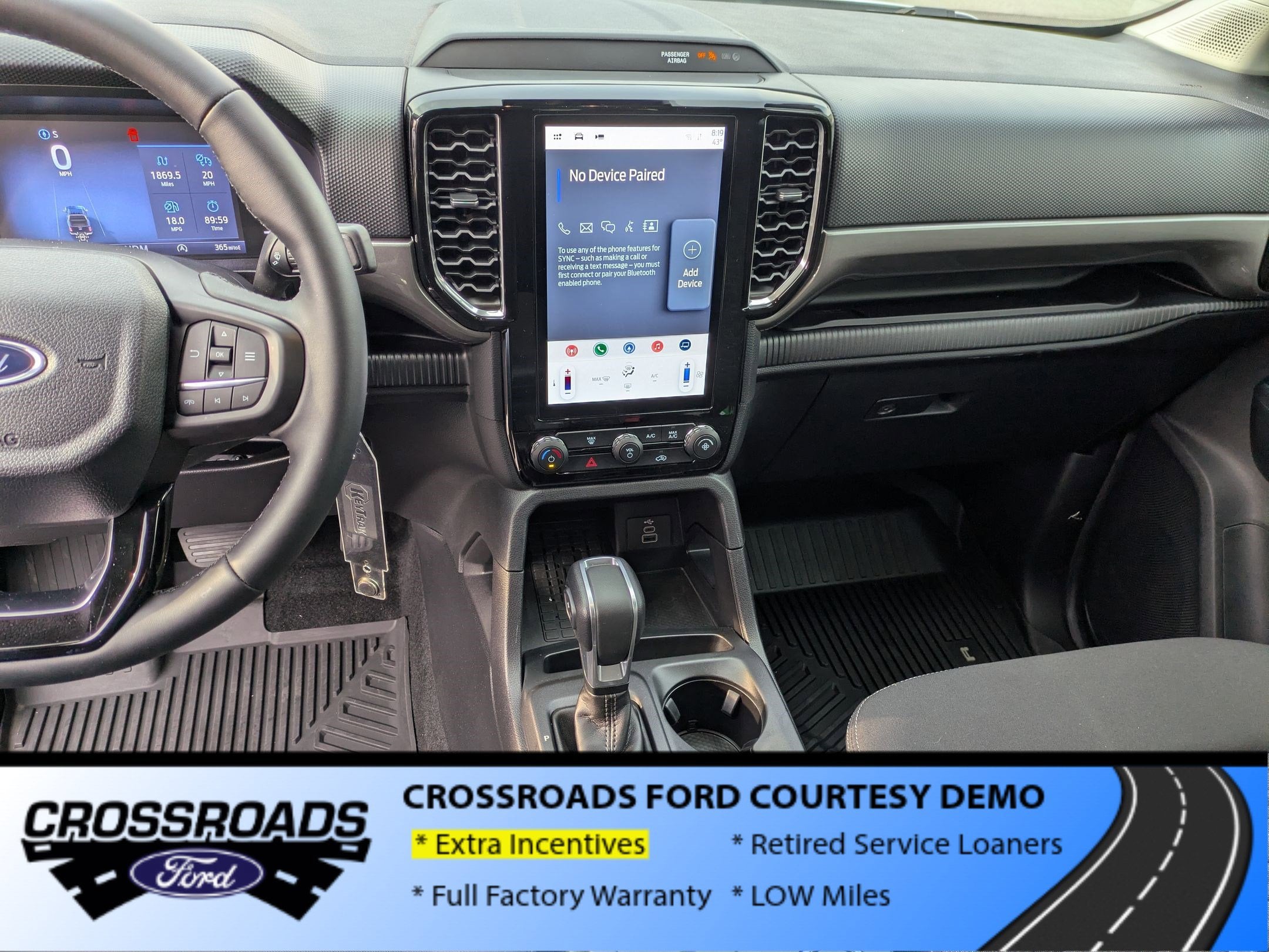 2025 Ford Ranger XLT - Crossroads Courtesy Demo