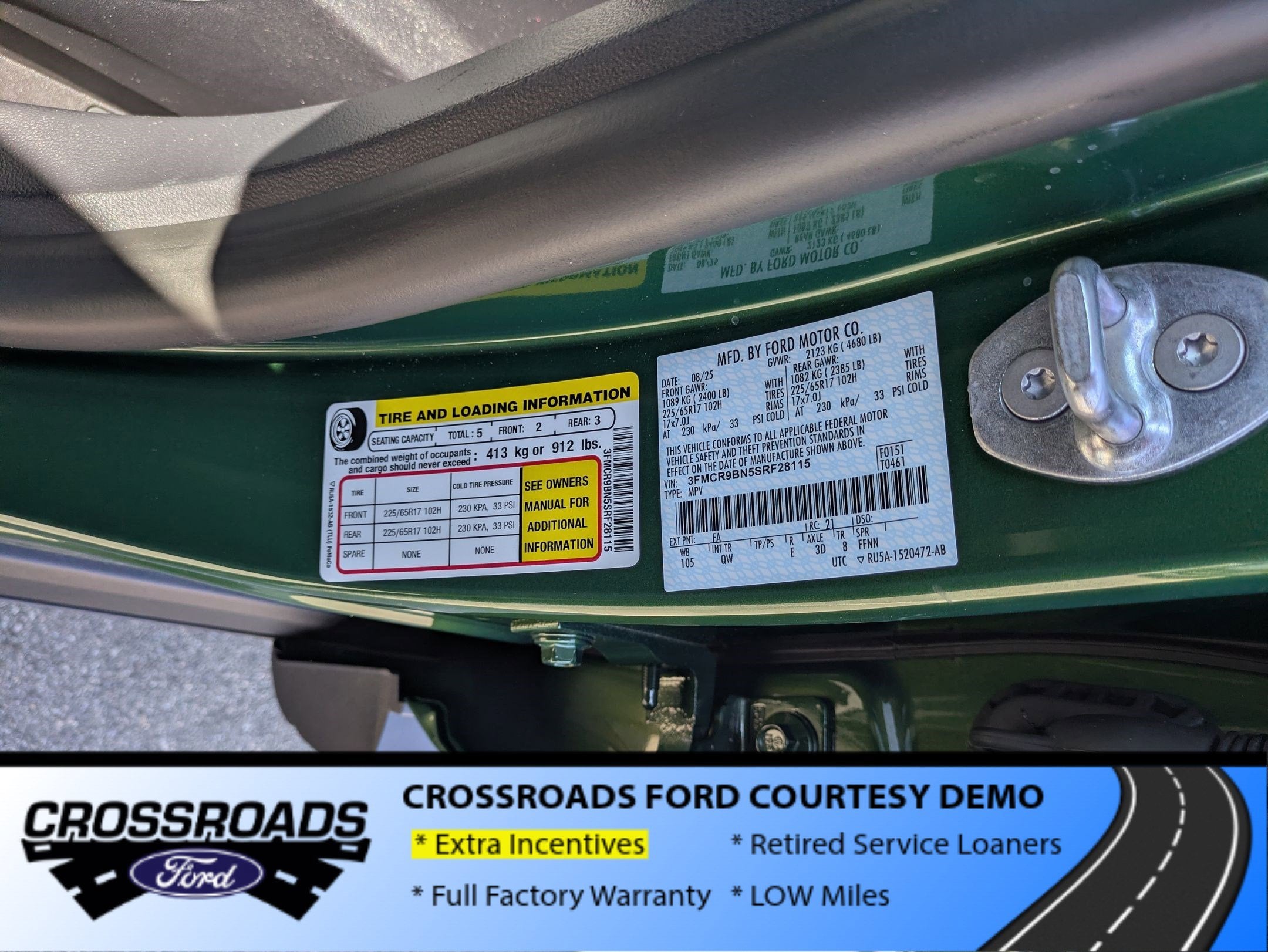 2025 Ford Bronco Sport Big Bend - Crossroads Courtesy Demo