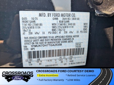 2026 Ford Explorer Active - Crossroads Courtesy Demo