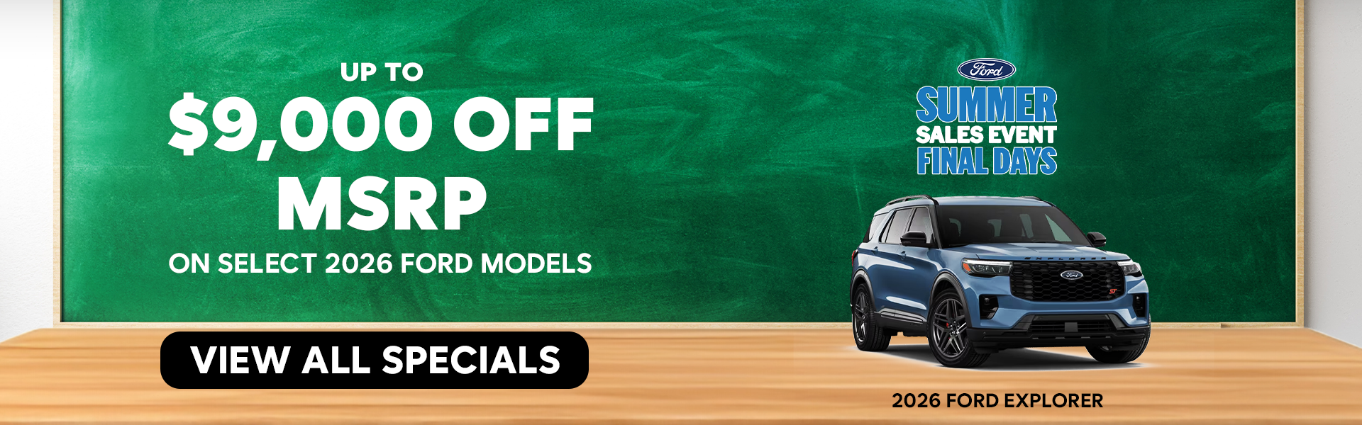 Up to $9,000 Off MSRP 