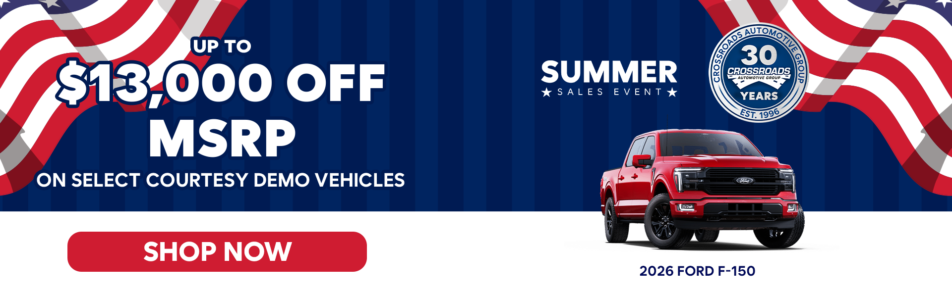 Up to $13,000 Off MSRP in Sanford, NC